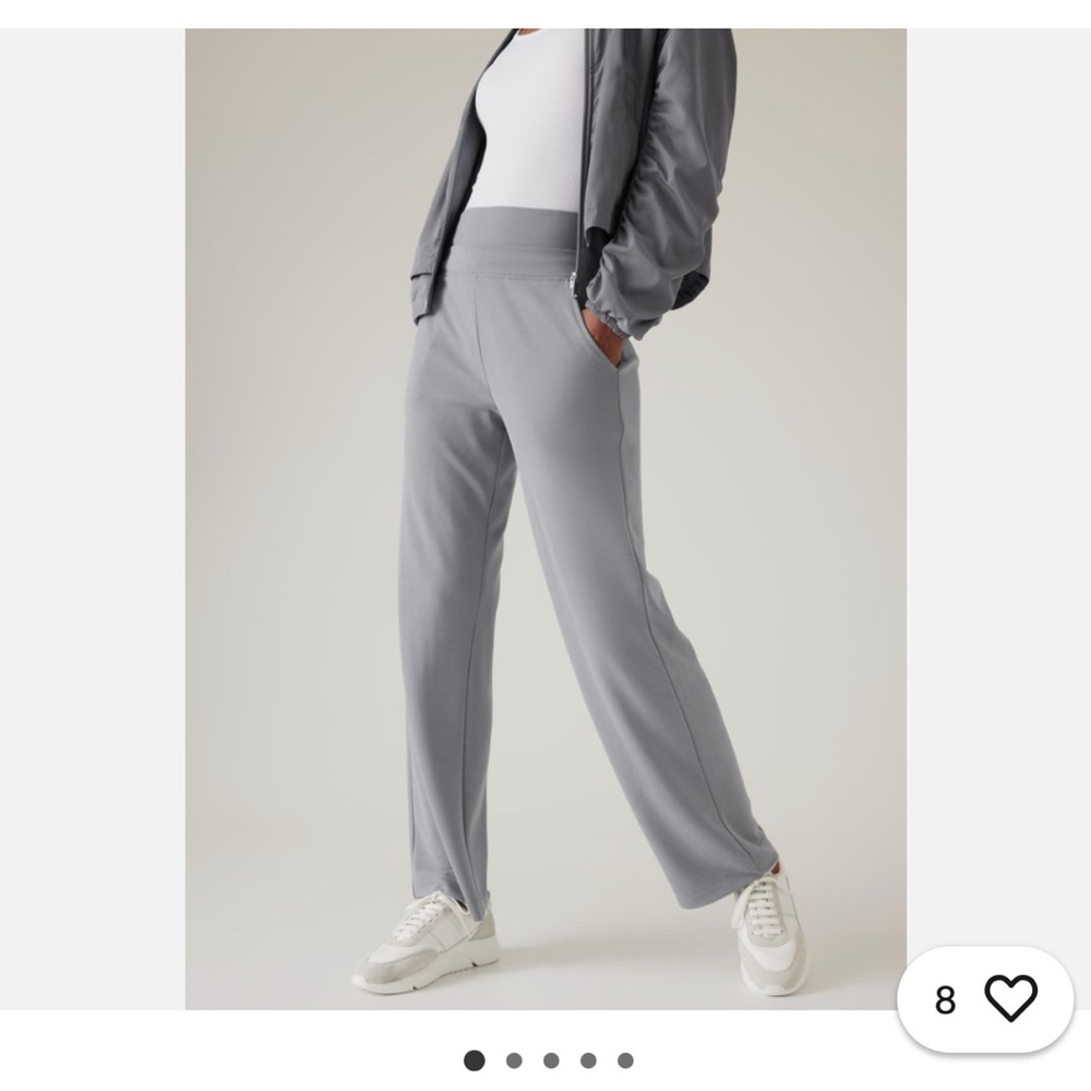 Athleta Gray & Cream Track Pants - two for one!
